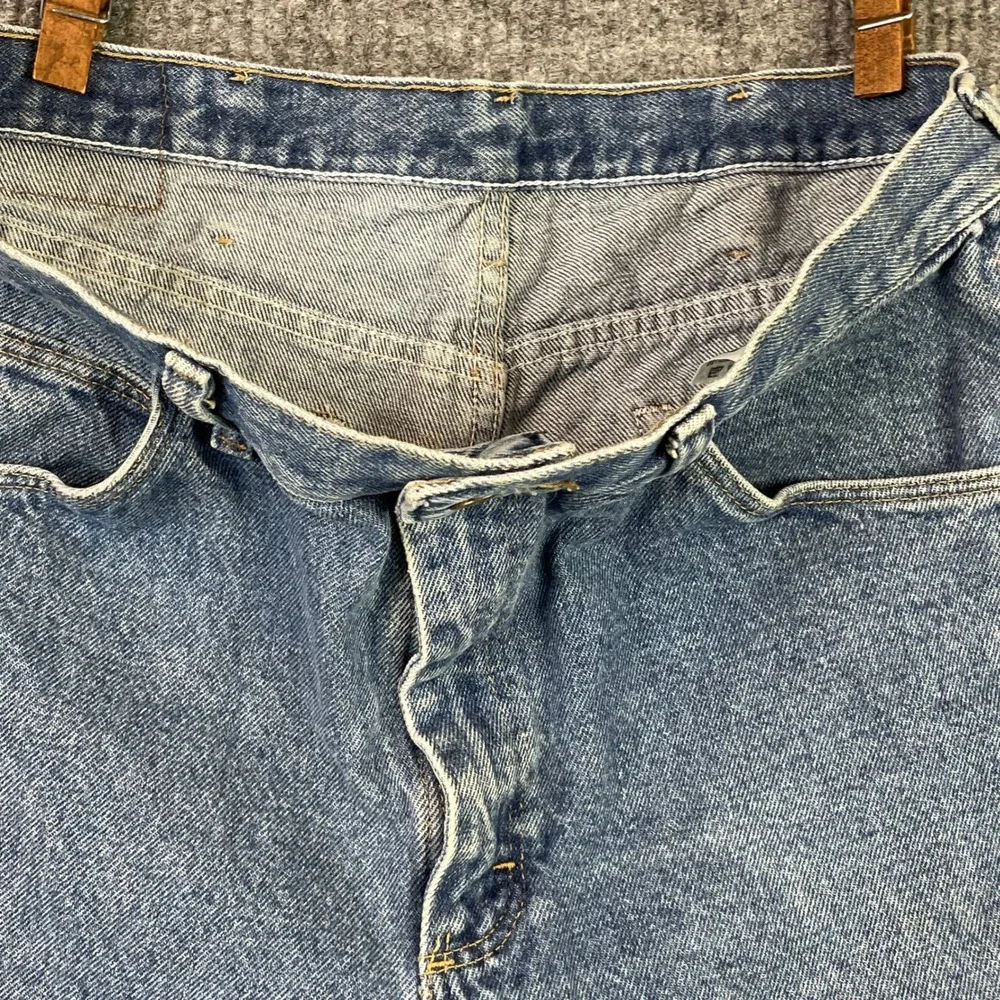 Wrangler Denim Shorts Women 33 Blue Cut Off High Rise Raw Hem 96501DS Vintage